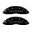 Picture of MGP 4 Caliper Covers Engraved Front & Rear Silverado Black finish silver ch