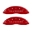 Picture of MGP 4 Caliper Covers Engraved Front & Rear Silverado Red finish silver ch