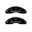 Picture of MGP 4 Caliper Covers Engraved Front & Rear Impala Black finish silver ch