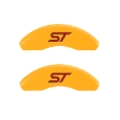 Picture of MGP 4 Caliper Covers Engraved Front & Rear No bolts-ST Yellow finish black ch