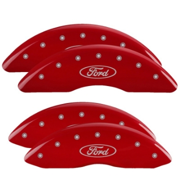 Picture of MGP 4 Caliper Covers Engraved Front & Rear ST Red finish silver ch