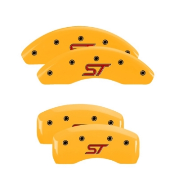 Picture of MGP 4 Caliper Covers Engraved Front & Rear ST Yellow finish black ch