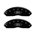 Picture of MGP 4 Caliper Covers Engraved Front & Rear Oval logo-Ford Black finish silver ch