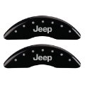 Picture of MGP 4 Caliper Covers Engraved Front & Rear JEEP Black finish silver ch