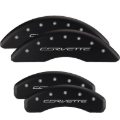 Picture of MGP Front set 2 Caliper Covers Engraved Front Cruze Red finish silver ch