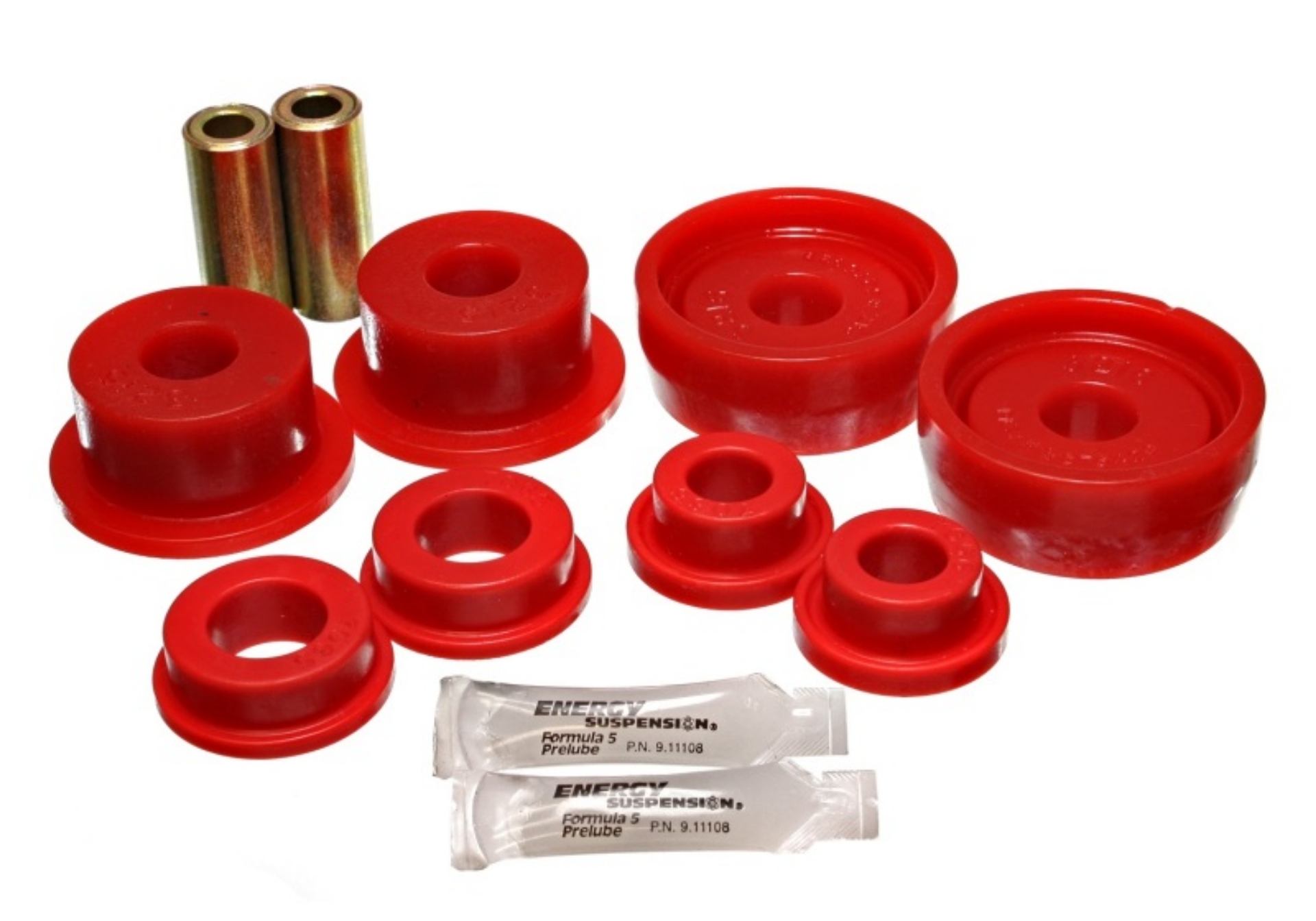 Picture of Energy Suspension 84-87 Honda Civic-CRX Red Rear Control Arm Bushing Set Includes Trailing Arm Bush
