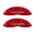 Picture of MGP 4 Caliper Covers Engraved Front & Rear Acura Red finish silver ch
