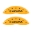 Picture of MGP 4 Caliper Covers Engraved Front Acura Engraved Rear MDX Yellow finish black ch