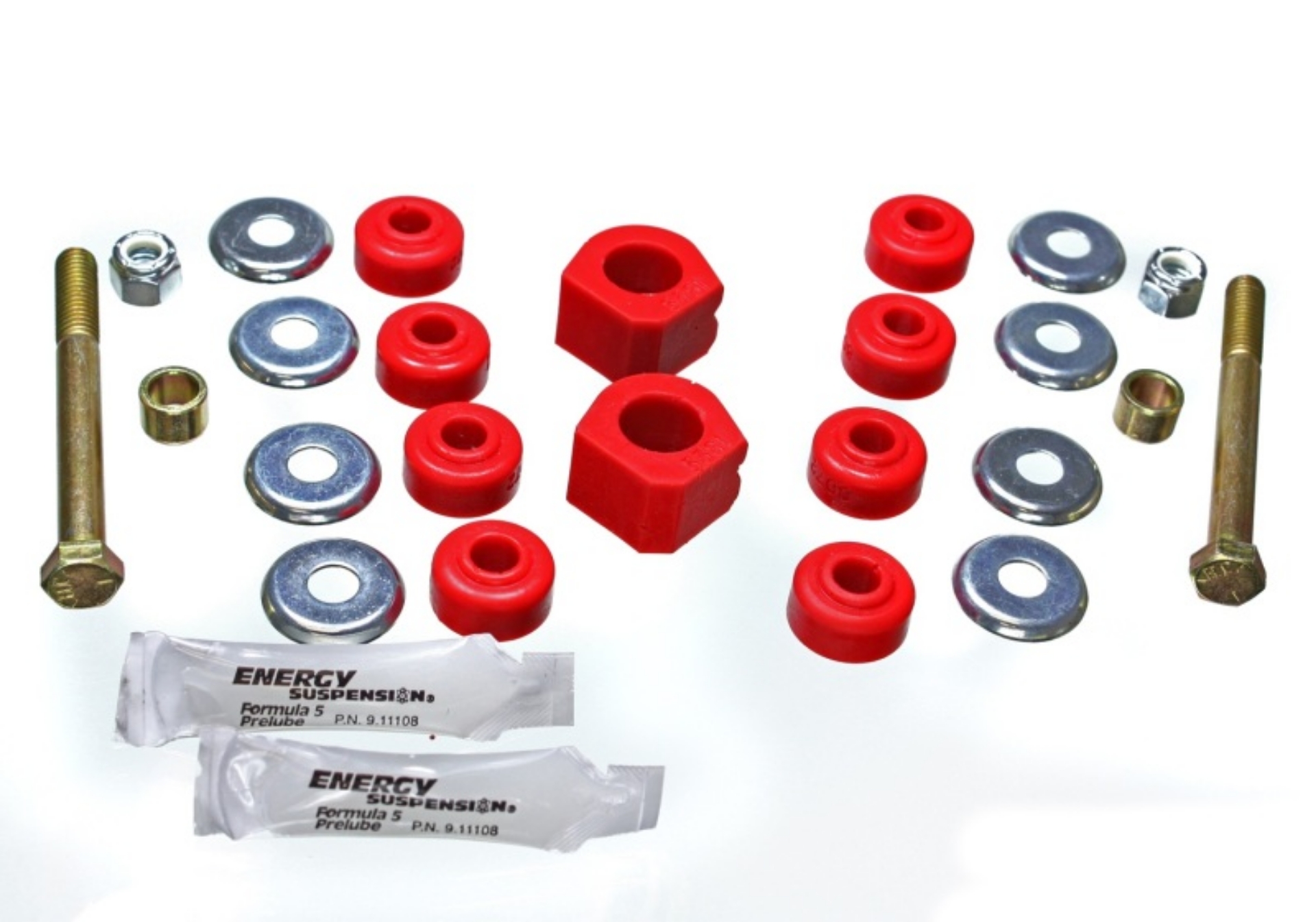 Picture of Energy Suspension 84-87 Honda Civic-CRX Red 18mm Front Sway Bar Bushings Sway Bar link bushings and