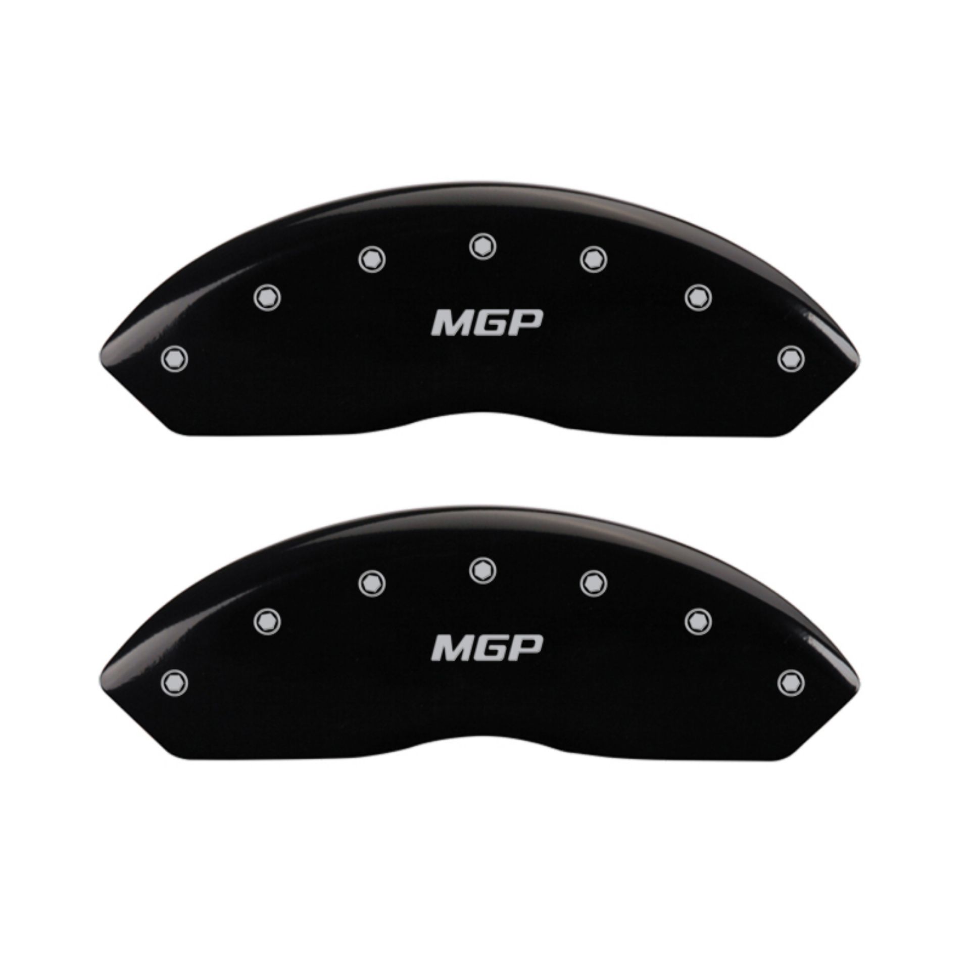 Picture of MGP 4 Caliper Covers Engraved Front & Rear MGP Black finish silver ch
