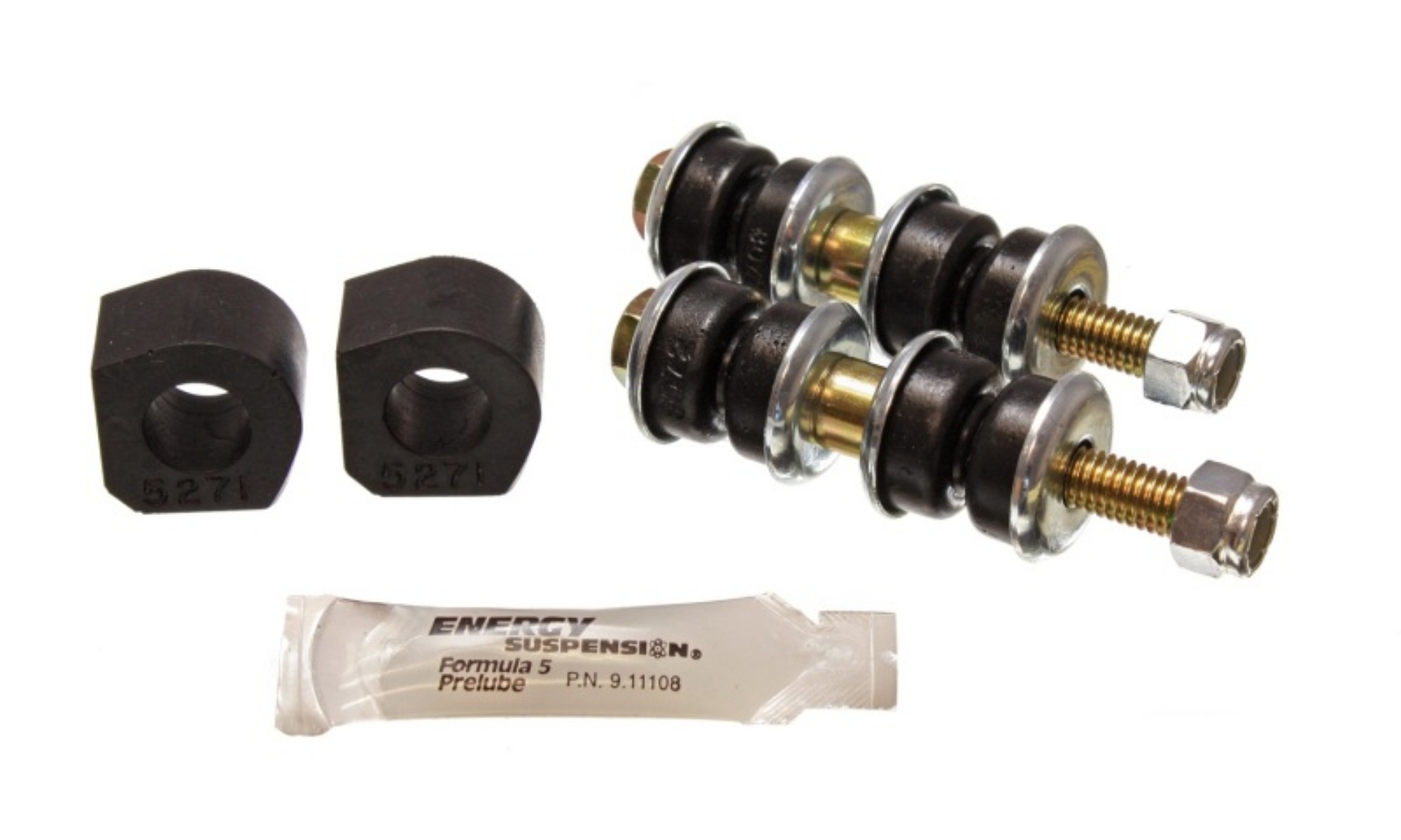 Picture of Energy Suspension 84-87 Honda Civic-CRX Black 16mm Front Sway Bar Bushings Sway Bar link bushings a