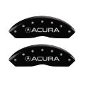 Picture of MGP 4 Caliper Covers Engraved Front & Rear Acura Black finish silver ch