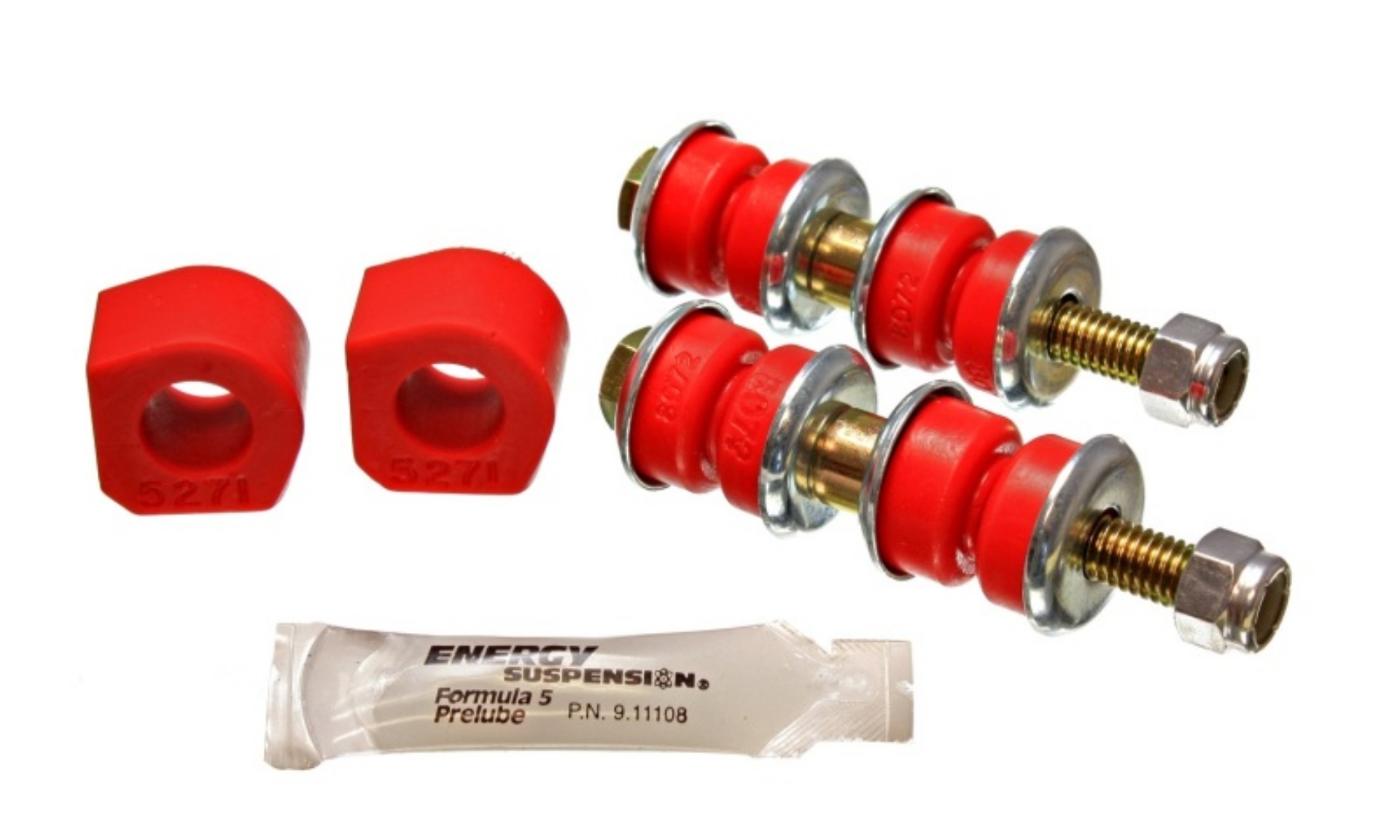 Picture of Energy Suspension 84-87 Honda Civic-CRX Red 16mm Front Sway Bar Bushings Sway Bar link bushings and