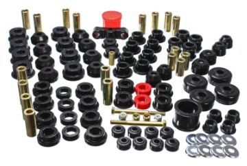 Picture of Energy Suspension 88-91 Honda Civic-CRX Black Hyper-Flex Master Bushing Set