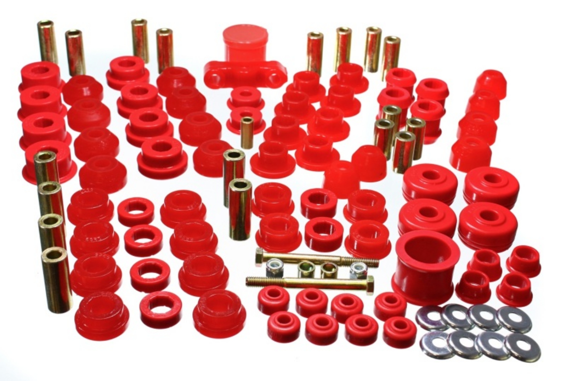 Picture of Energy Suspension 88-91 Honda Civic-CRX Red Hyper-Flex Master Bushing Set