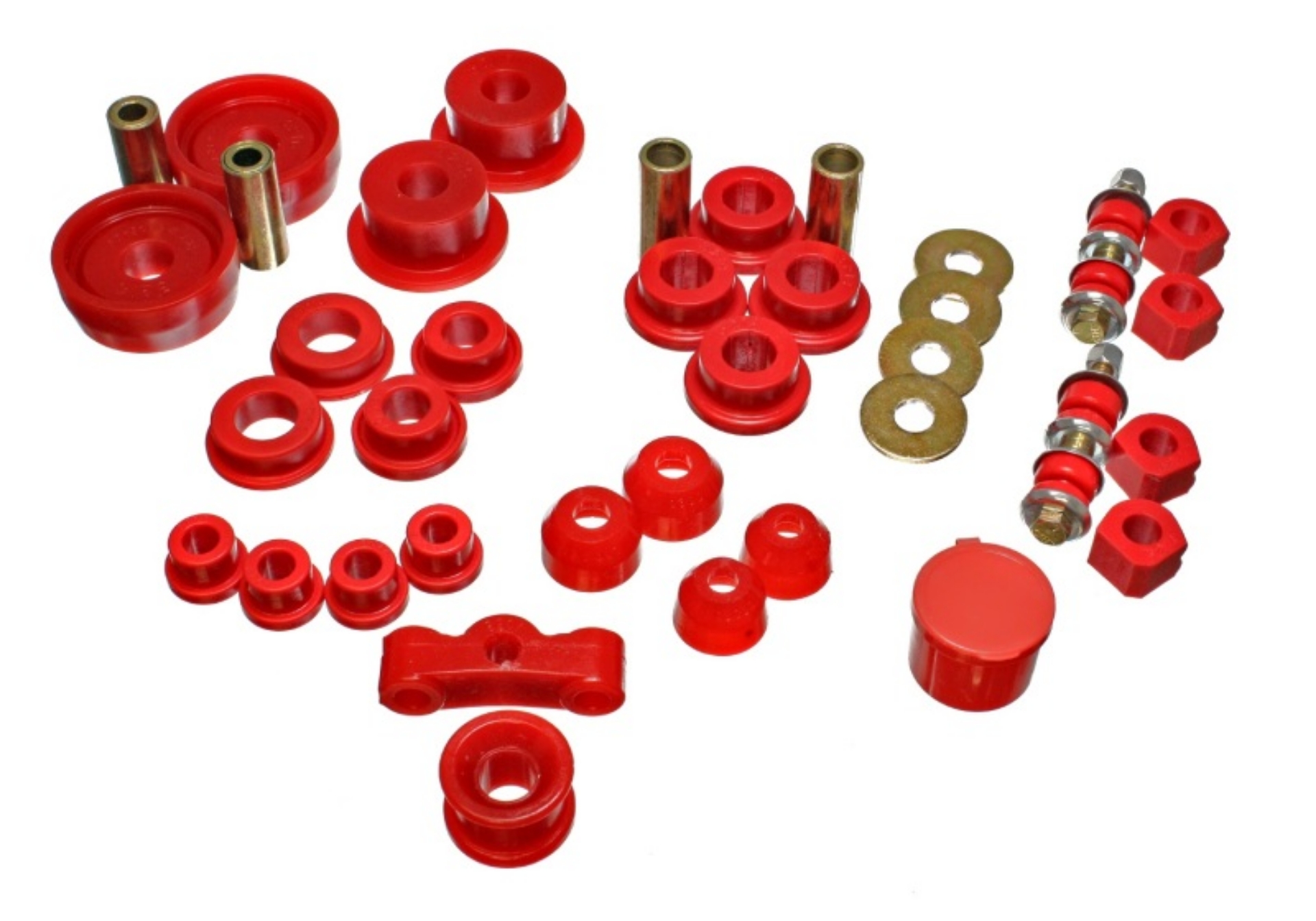 Picture of Energy Suspension 84-87 Honda Civic-CRX Red Hyper-Flex Master Bushing Set