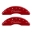 Picture of MGP 4 Caliper Covers Engraved Front & Rear Cursive-Cadillac Red finish silver ch