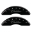 Picture of MGP 4 Caliper Covers Engraved Front Cursive-Cadillac Engraved Rear CTS Black finish silver ch