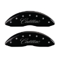 Picture of MGP 4 Caliper Covers Engraved Front Cursive-Cadillac Engraved Rear CTS Black finish silver ch