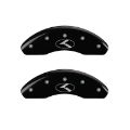 Picture of MGP 4 Caliper Covers Engraved Front & Rear Circle K-Kia Black finish silver ch