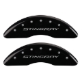 Picture of MGP 4 Caliper Covers Engraved Front & Rear Stingray Black finish silver ch