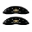 Picture of MGP 4 Caliper Covers Engraved Front & Rear Chevy racing Black finish silver ch