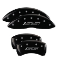 Picture of MGP 4 Caliper Covers Engraved Front & Rear Gen 5-SS Black finish silver ch