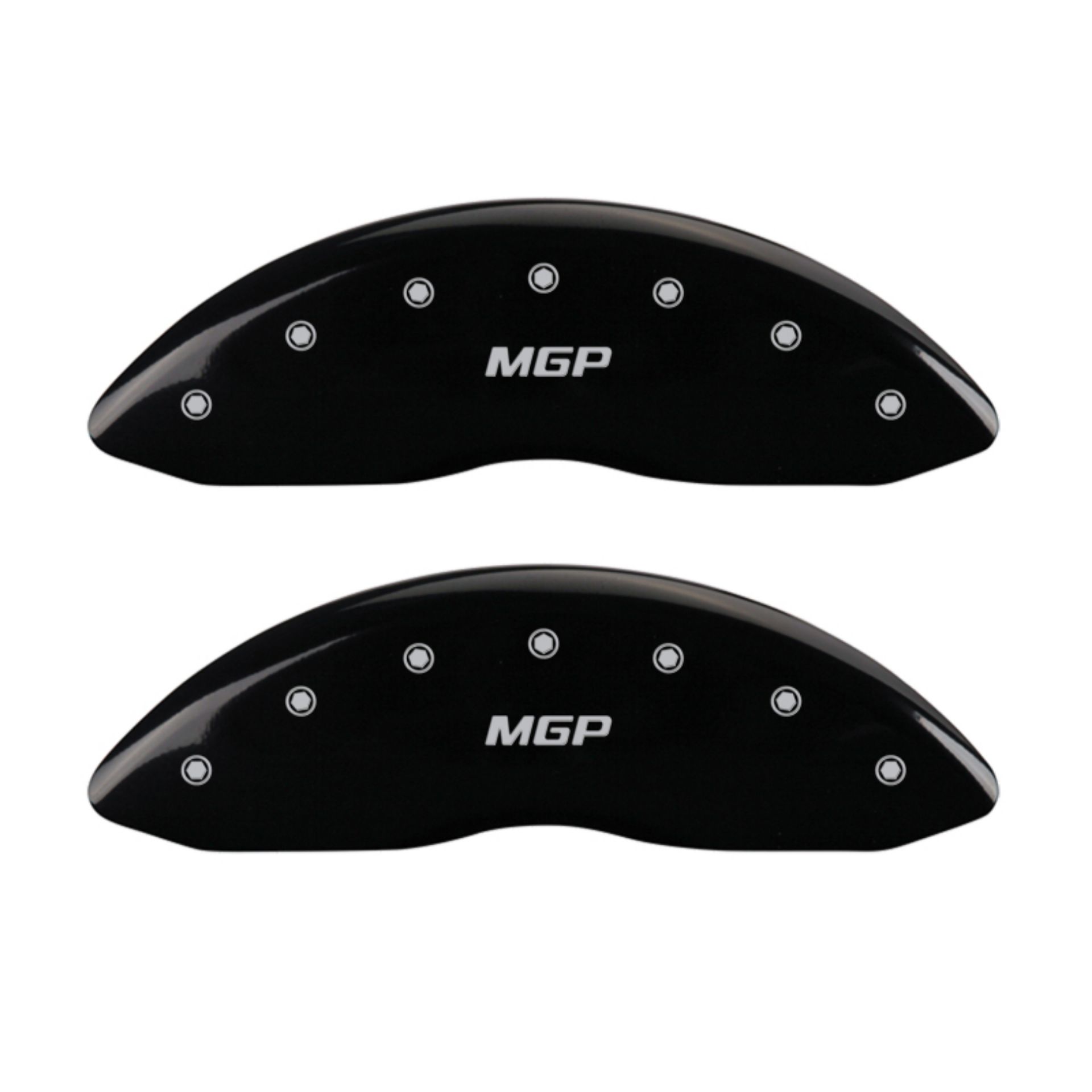 Picture of MGP 4 Caliper Covers Engraved Front & Rear MGP Black finish silver ch