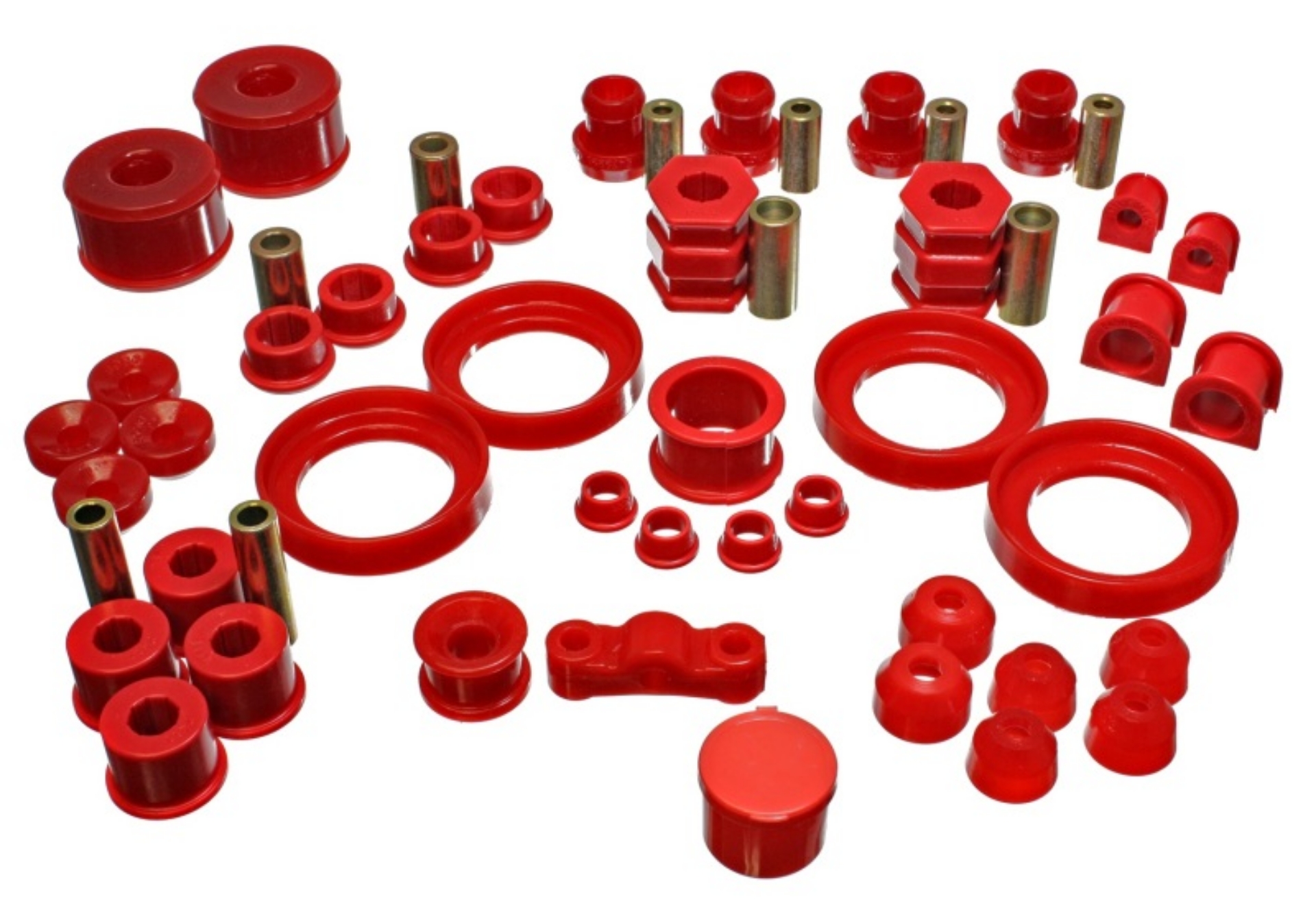 Picture of Energy Suspension 99-00 Honda Civic Si Red Hyper-Flex Master Bushing Set