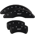 Picture of MGP 4 Caliper Covers Engraved Front & Rear MGP Black finish silver ch
