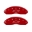 Picture of MGP 4 Caliper Covers Engraved Front & Rear Bowtie Red finish silver ch