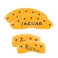 Picture of MGP 4 Caliper Covers Engraved Front Acura Engraved Rear TLX Yellow finish black ch