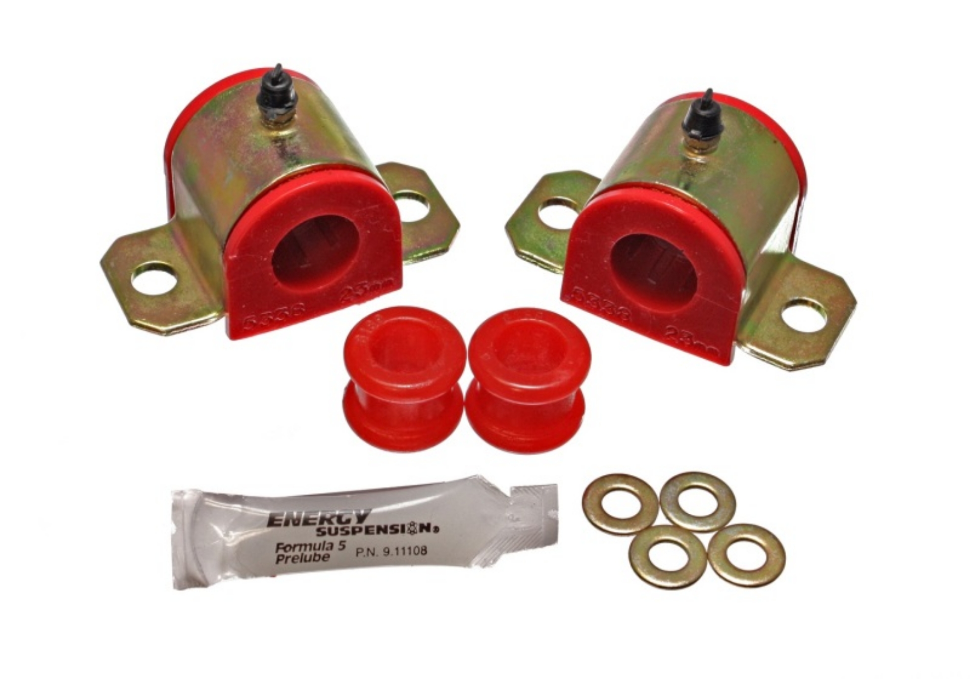 Picture of Energy Suspension 92-01 Honda Prelude Red 23mm Front Sway Bar Bushings Sway Bar end link bushings a