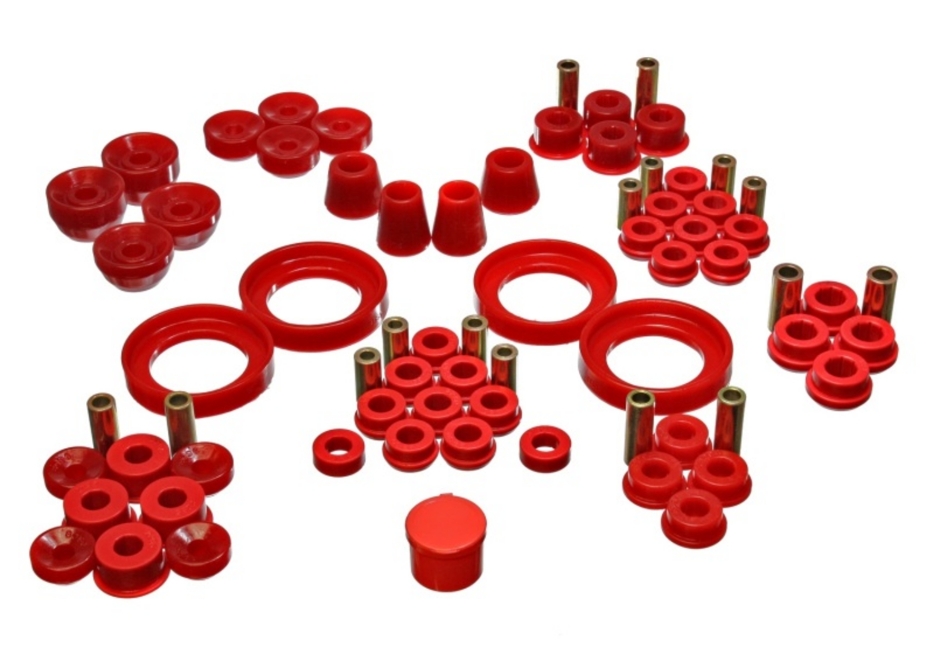 Picture of Energy Suspension 92-96 Honda Prelude Red Hyper-Flex Master Bushing Set