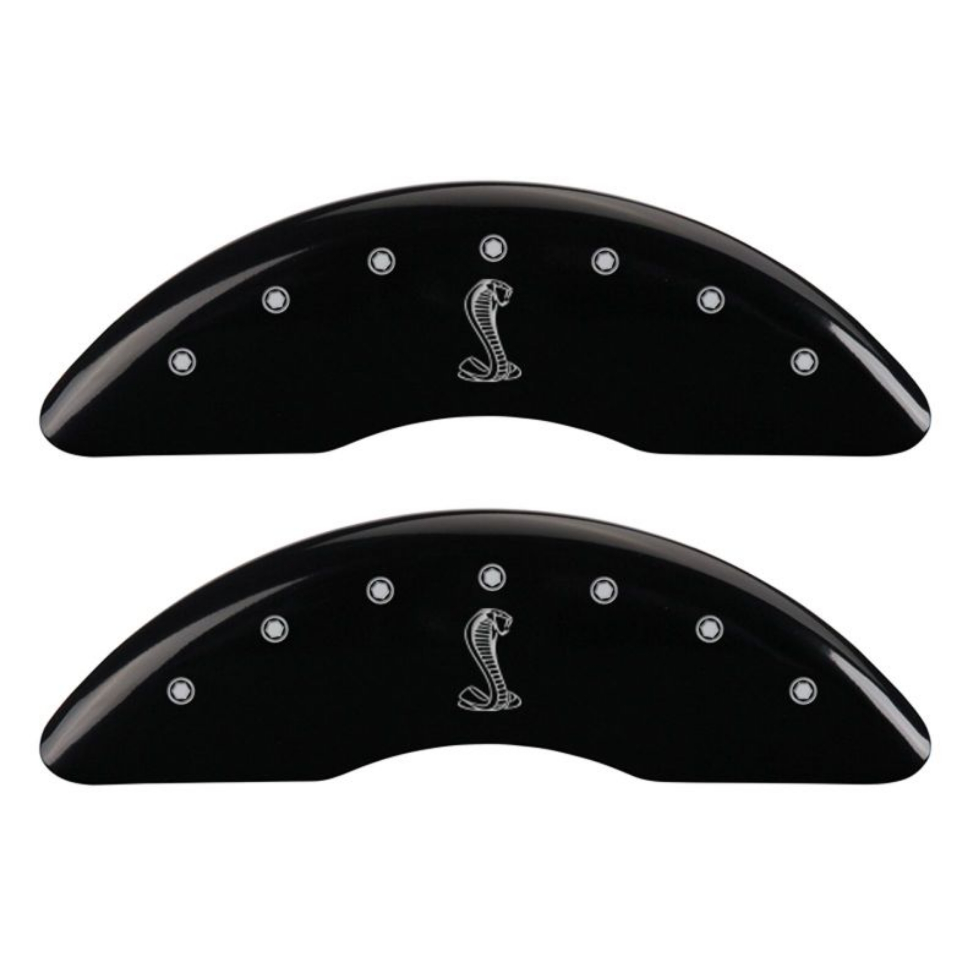 Picture of MGP 4 Caliper Covers Engraved Front & Rear Tiffany Snake Black finish silver ch