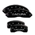 Picture of MGP 4 Caliper Covers Engraved Front & Rear MGP Black finish silver ch