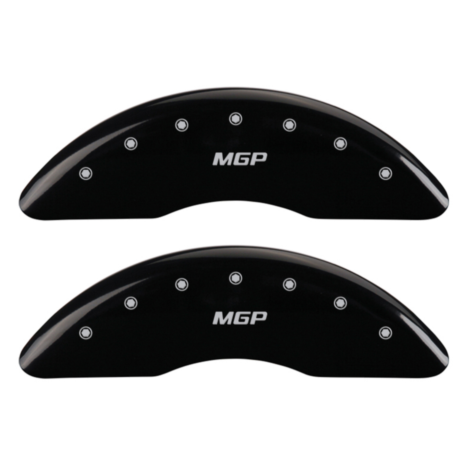 Picture of MGP 4 Caliper Covers Engraved Front & Rear MGP Black finish silver ch