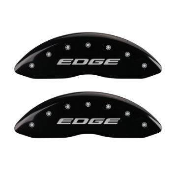 Picture of MGP 4 Caliper Covers Engraved Front & Rear EDGE-2015 Black finish silver ch
