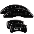 Picture of MGP 4 Caliper Covers Engraved Front 2015-Mustang Engraved Rear 2015-GT Black finish silver ch