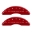 Picture of MGP 4 Caliper Covers Engraved Front 2015-Mustang Engraved Rear 2015-50 Red finish silver ch