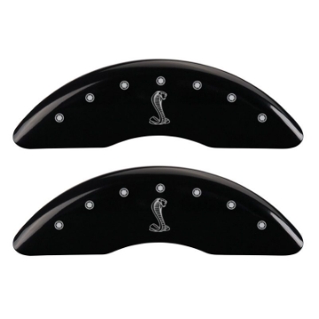Picture of MGP 4 Caliper Covers Engraved Front & Rear Tiffany Snake Black finish silver ch