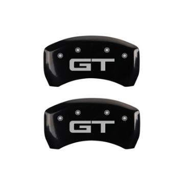 Picture of MGP Rear set 2 Caliper Covers Engraved Rear 2015-GT Black finish silver ch