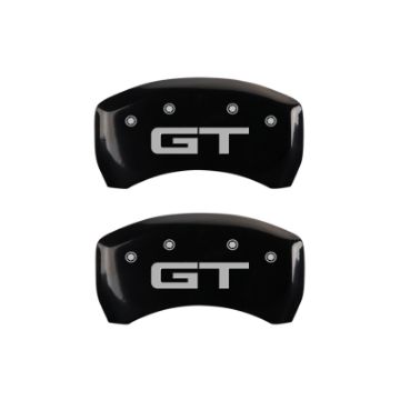 Picture of MGP Rear set 2 Caliper Covers Engraved Rear 2015-GT Black finish silver ch