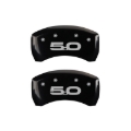 Picture of MGP Rear set 2 Caliper Covers Engraved Rear 2015-50 Black finish silver ch