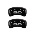 Picture of MGP Rear set 2 Caliper Covers Engraved Rear 2015-50 Black finish silver ch