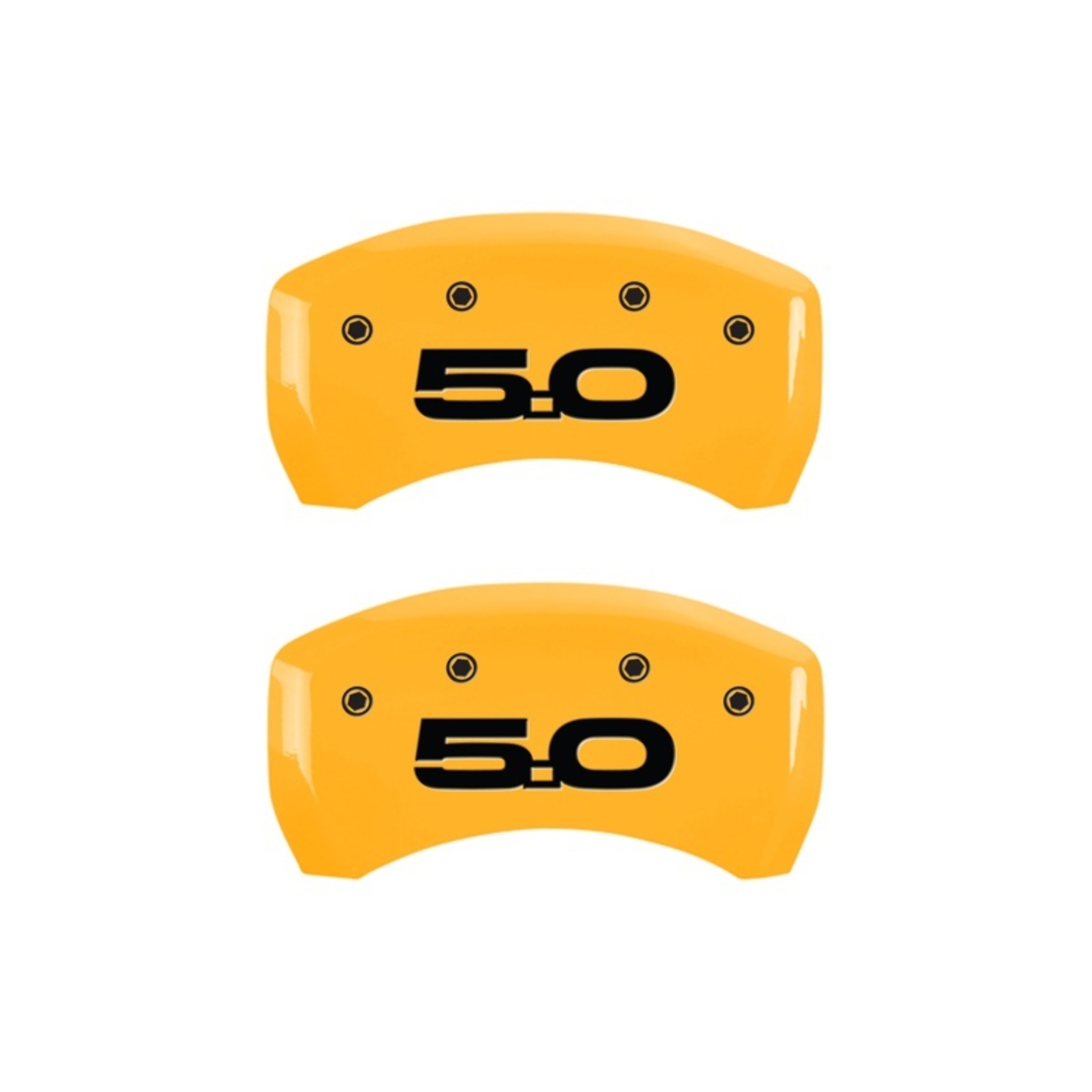 Picture of MGP Rear set 2 Caliper Covers Engraved Rear 2015-50 Yellow finish black ch