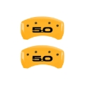 Picture of MGP Rear set 2 Caliper Covers Engraved Rear 2015-50 Yellow finish black ch
