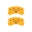 Picture of MGP Rear set 2 Caliper Covers Engraved Rear 2015-Bar & Pony Yellow finish black ch