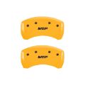 Picture of MGP Rear set 2 Caliper Covers Engraved Rear MGP Yellow finish black ch