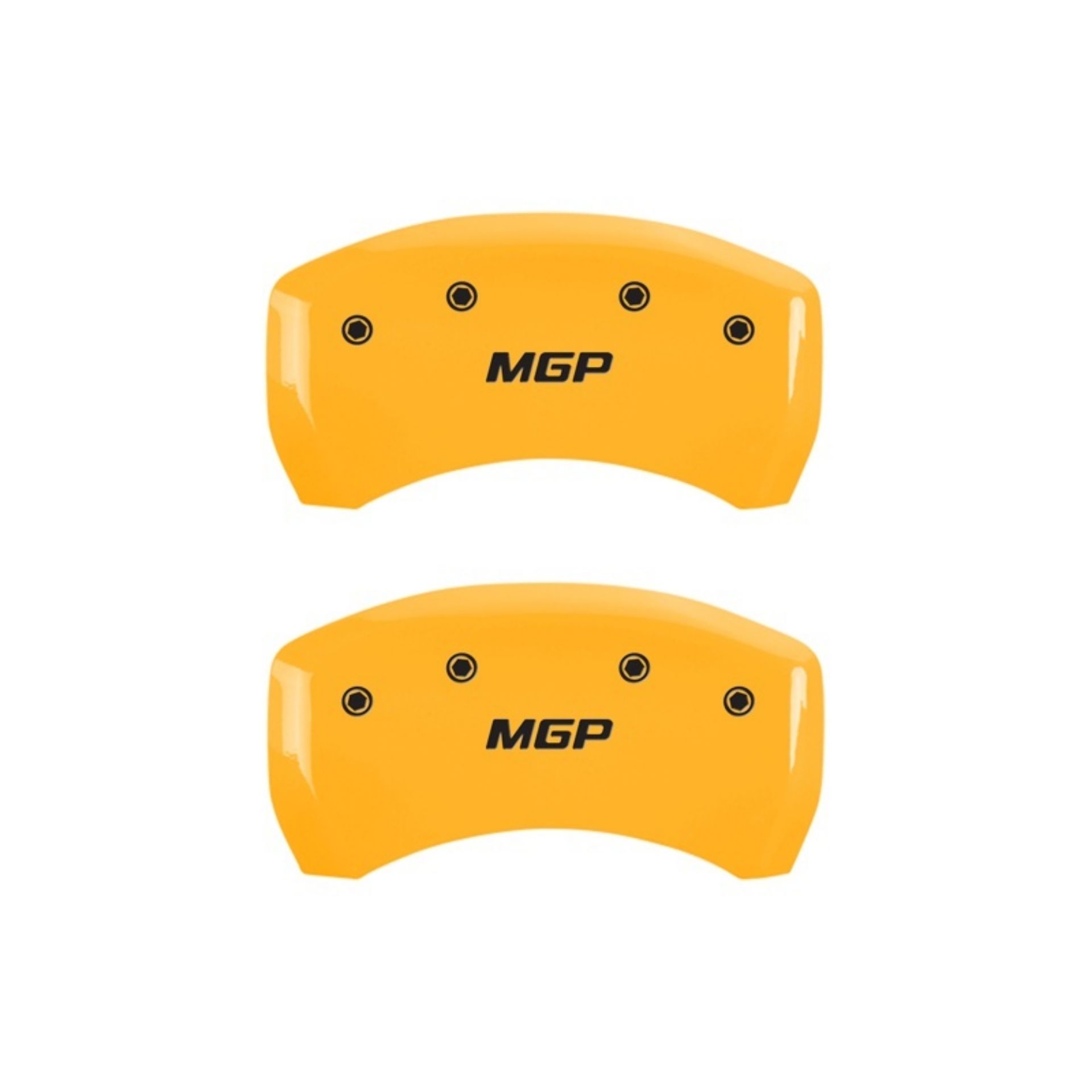 Picture of MGP Rear set 2 Caliper Covers Engraved Rear MGP Yellow finish black ch